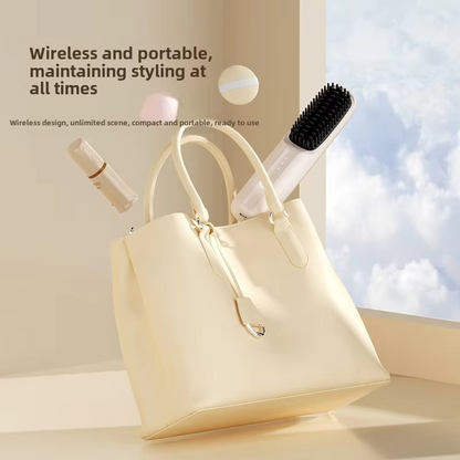 Fast Charging Ionic Hair Straightener – Ceramic Flat Iron Comb