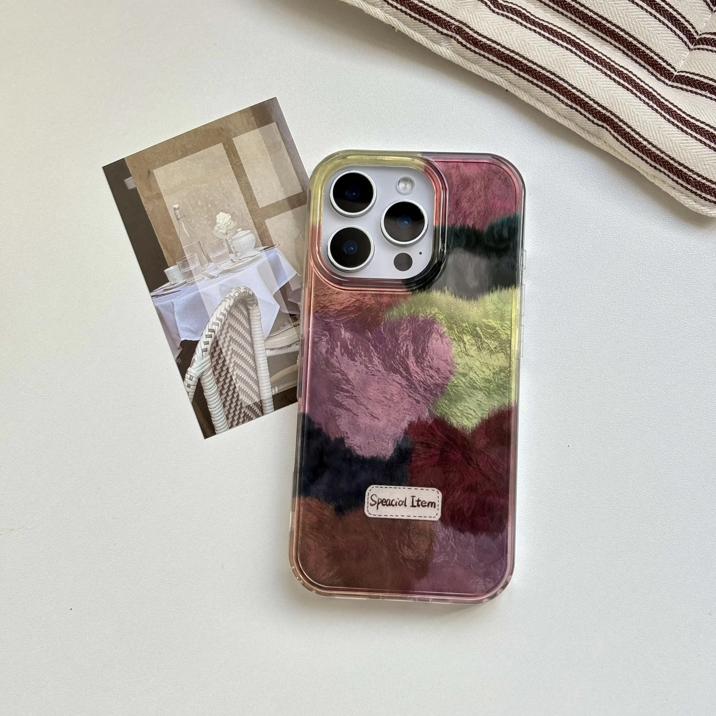 Luxury Soft Heart Pattern iPhone Cover