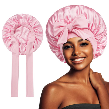 Soft Sleep Cap for Curly Hair Silky Night Bonnet