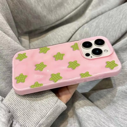 Fun Black Plaid Star Design Soft iPhone Cover