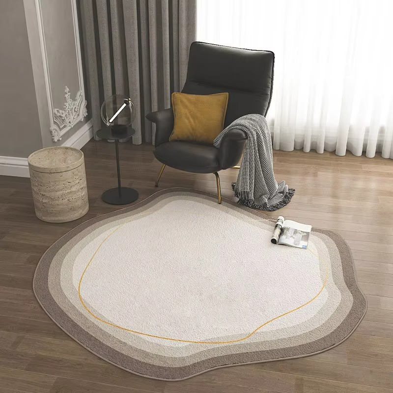 Soft Shaggy Round Area Rug for Home Decor