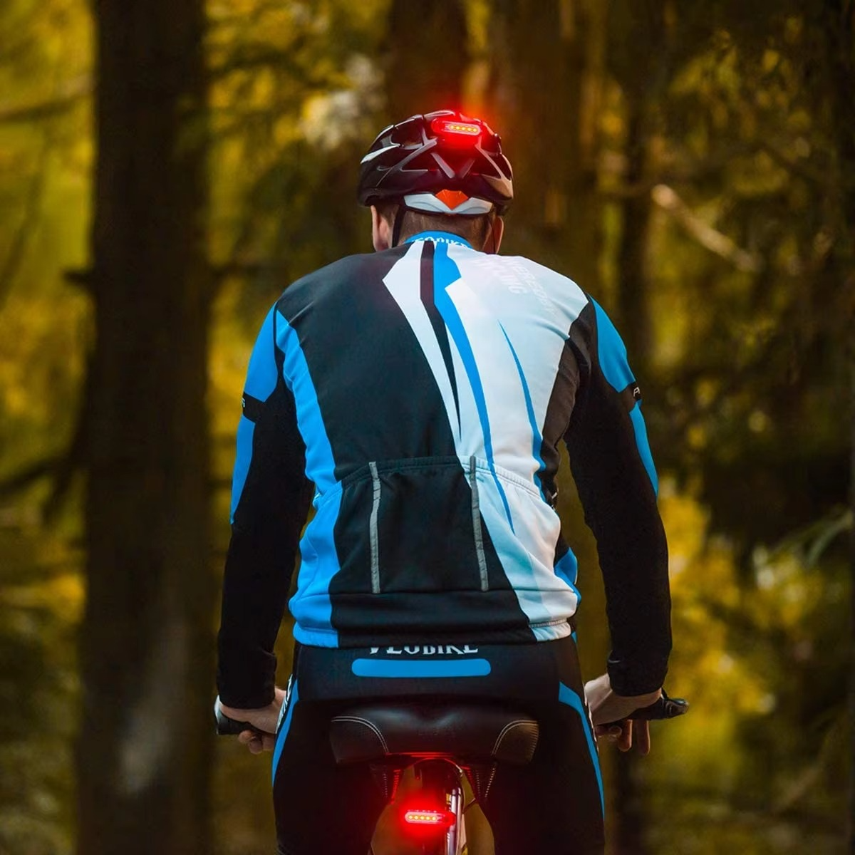 Bright Red USB Rechargeable Bike Tail Light