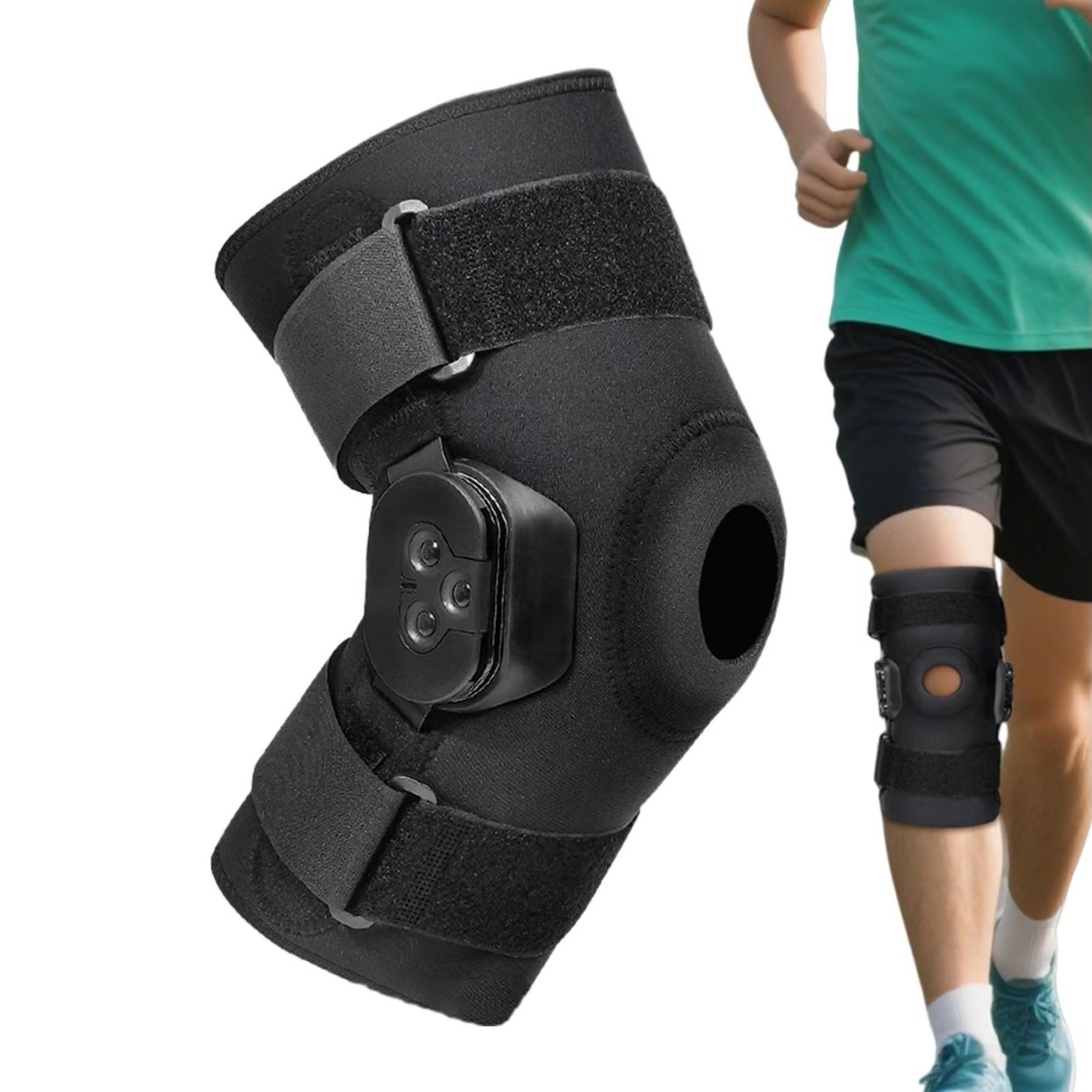 Flexible Sports Knee Wrap for Secure Fit and Pain Relief - Hehif