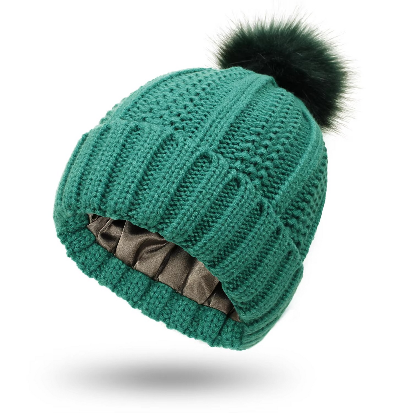 Warm Cable Knit Slouch Beanie