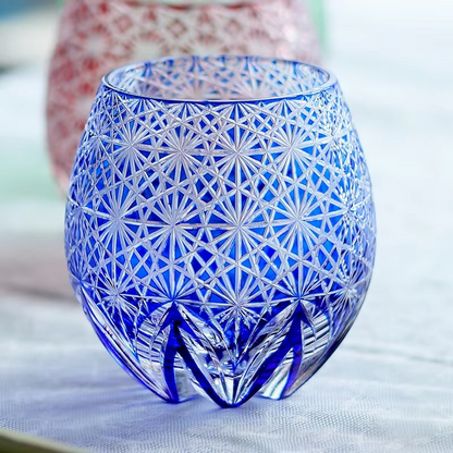 Exquisite Cut Crystal Whiskey Sake Glass