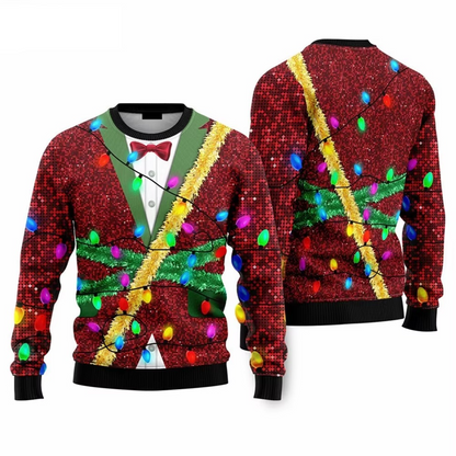Festive 3D Graphic Christmas Hoodie Sweater