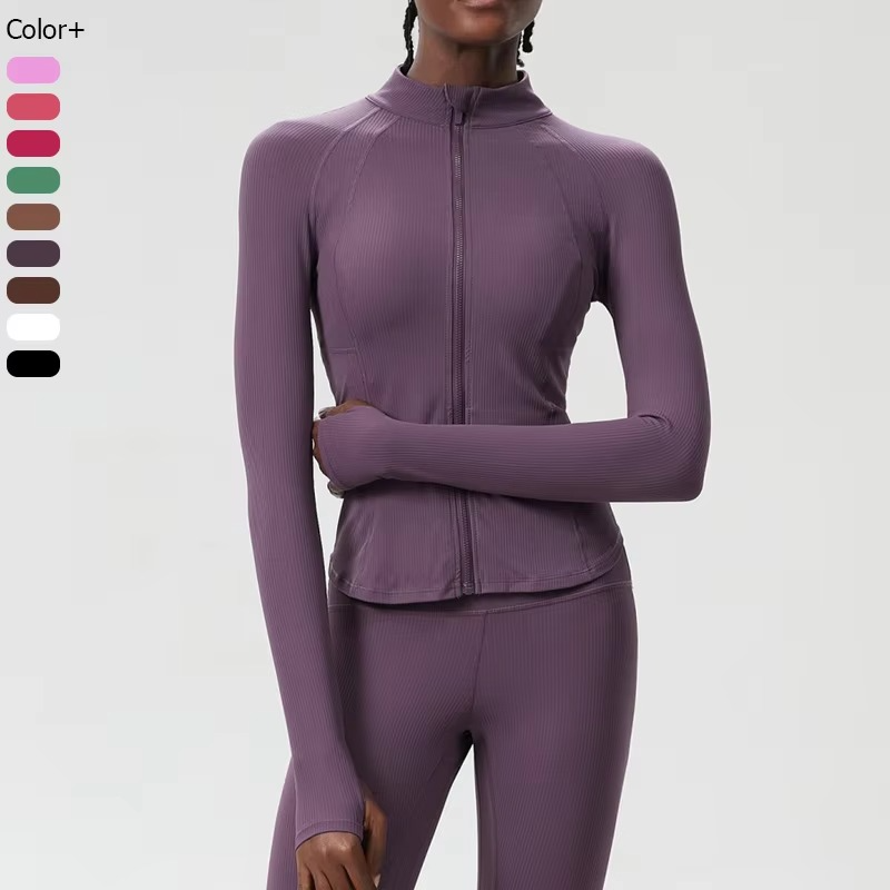 Women's Breathable Athletic Jacket with Long Sleeves