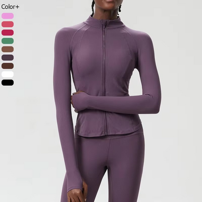 Women's Breathable Athletic Jacket with Long Sleeves