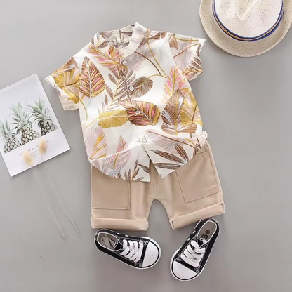 Cute Baby Boy Summer Shorts Set