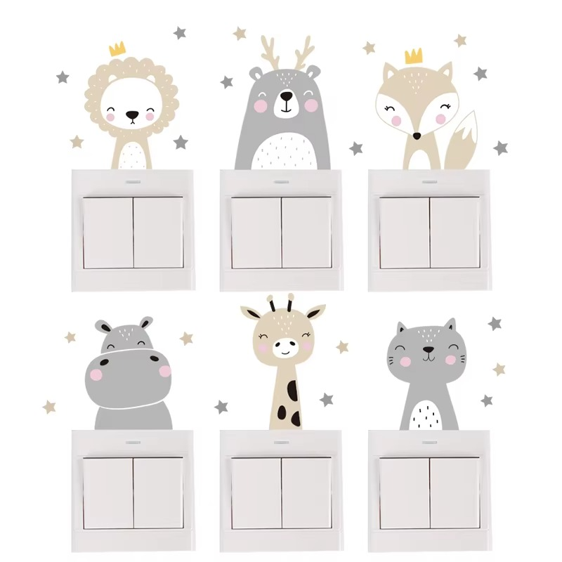 Fun Animal Wall Decals for Kids Rooms