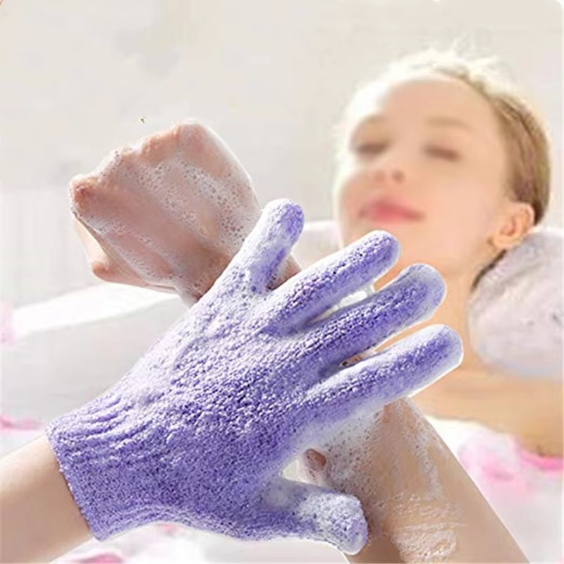 Soft Exfoliating Bath Gloves for Gentle Skin Care - Hehif