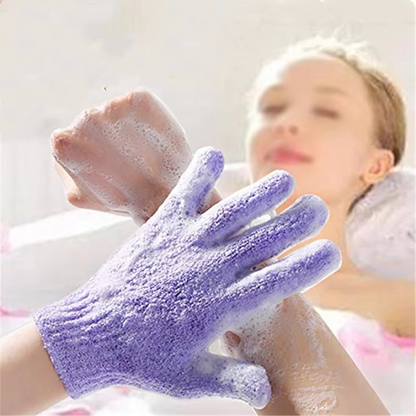 Soft Exfoliating Bath Gloves for Gentle Skin Care - Hehif