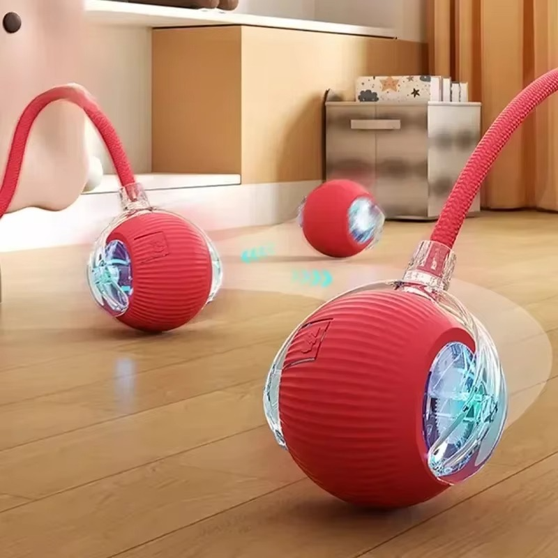 Interactive Cat Toy with Moving Tail and Rechargeable Battery - Hehif