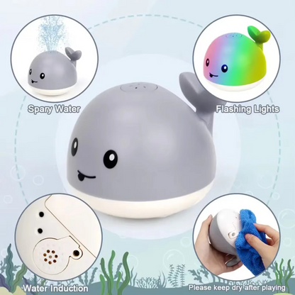 Fun Splash Whale Bath Toy With LED Lights