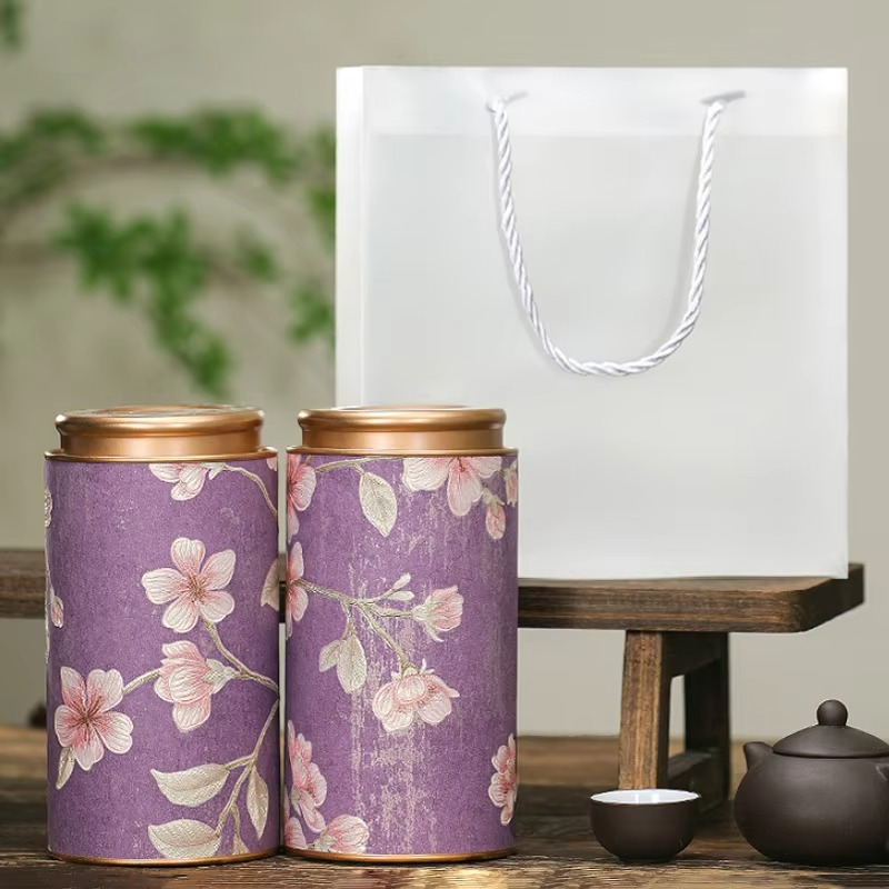 Decorative Floral Tea Storage Container