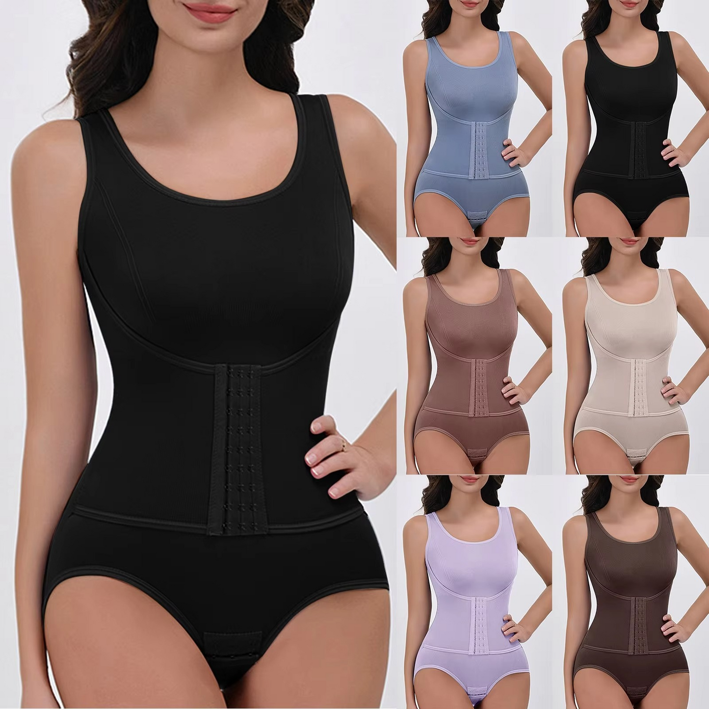 Slimming Shapewear Underwear Set with Built-In Bra Support