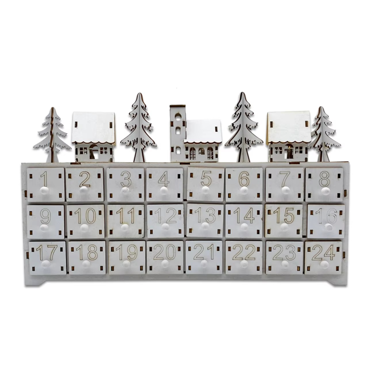 Fun Countdown LED Christmas Calendar with Lights