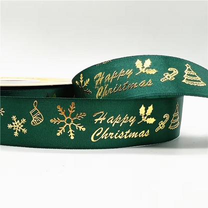 Festive Holiday Ribbon for Crafts and Gift Wrap