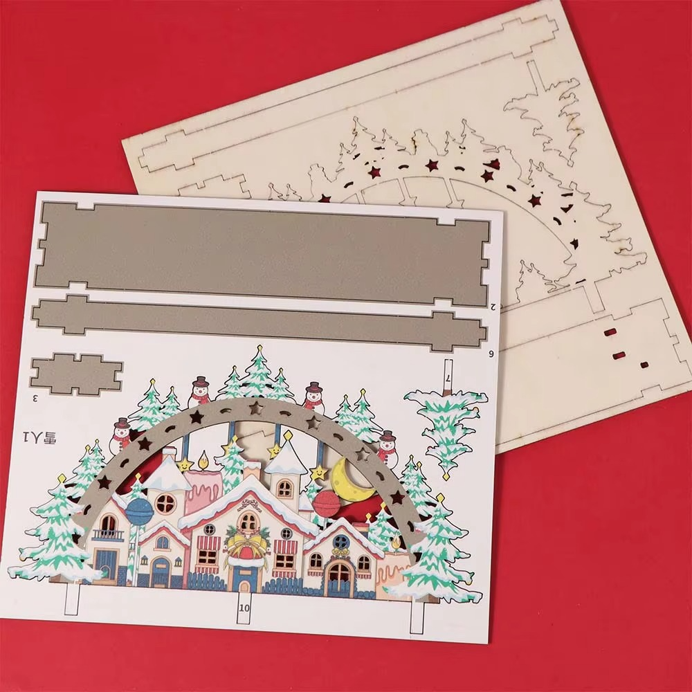 Traditional Handcrafted Christmas Village House Ornament