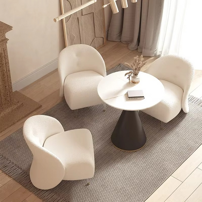 Comfortable Grey Upholstered Armchair for Home - Hehif