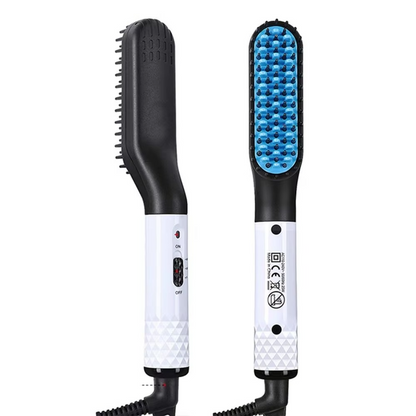 Compact Ceramic Beard Straightener Brush