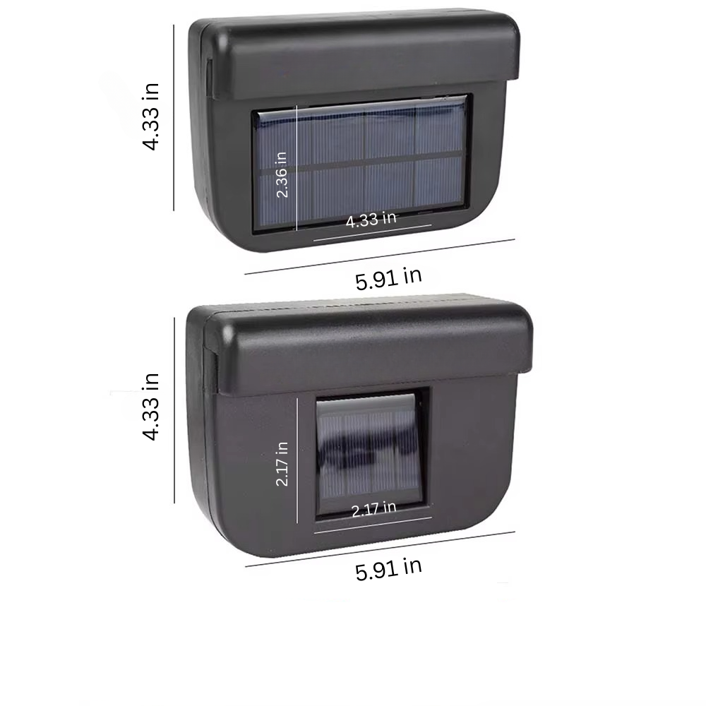 Car Air Purifier Fan with Solar Power