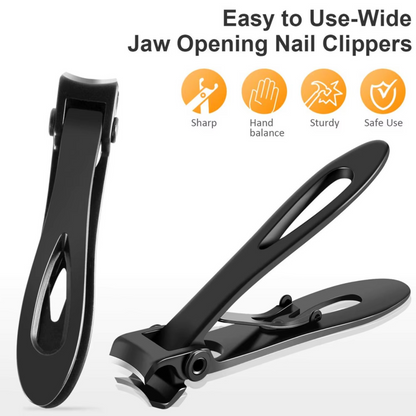 Strong Wide Tip Toenail Clippers for Thick Nails