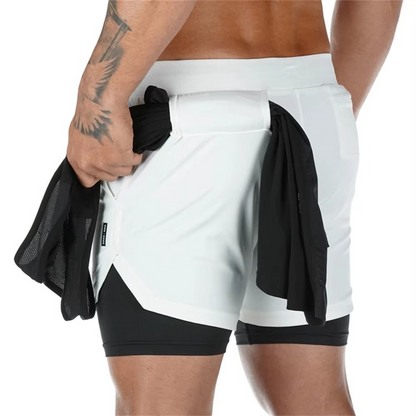 Men's Athletic Running Shorts with Secure Pocket