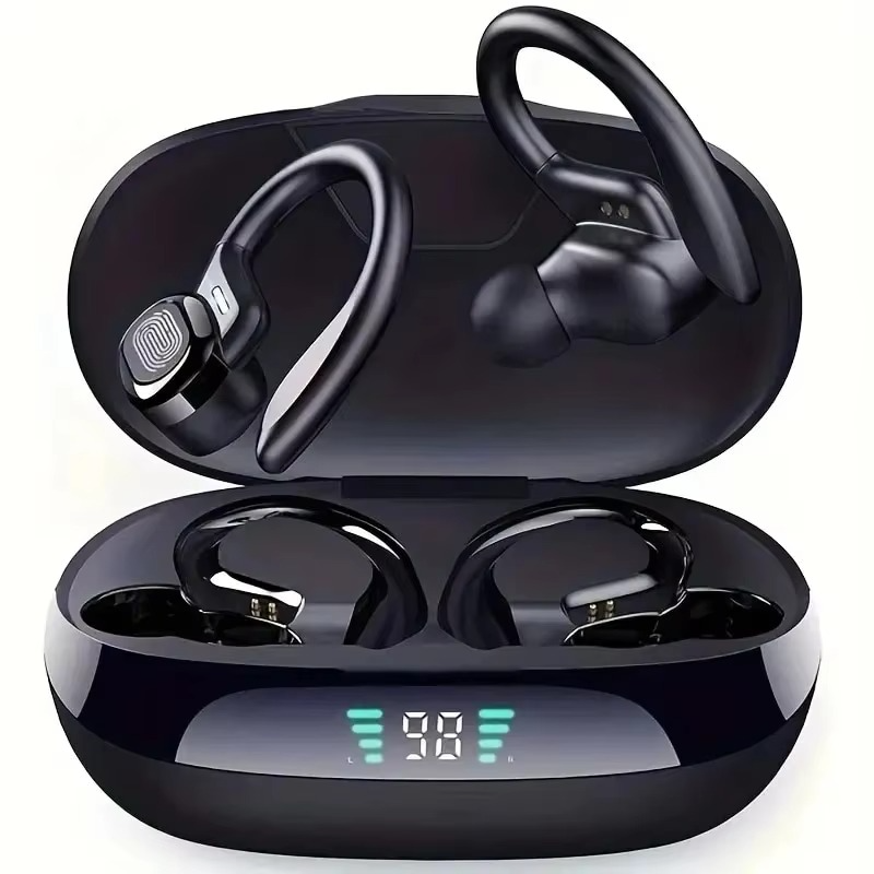 Wireless Sports Earbuds with Microphone and Stereo Sound - Hehif