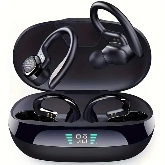 Wireless Sports Earbuds with Microphone and Stereo Sound - Hehif