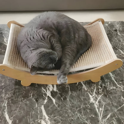 Natural Pet Scratcher with Comfortable Hideaway Bed