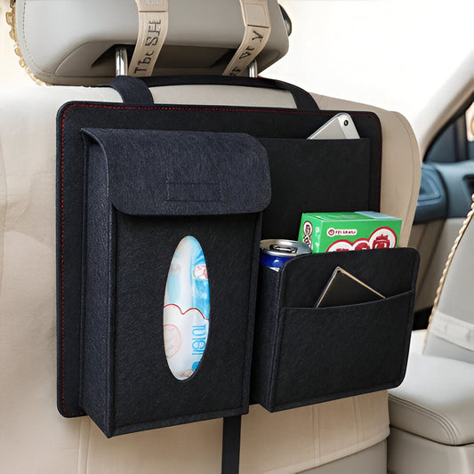 Practical Car Seat Storage with 4 Large Pockets - Hehif