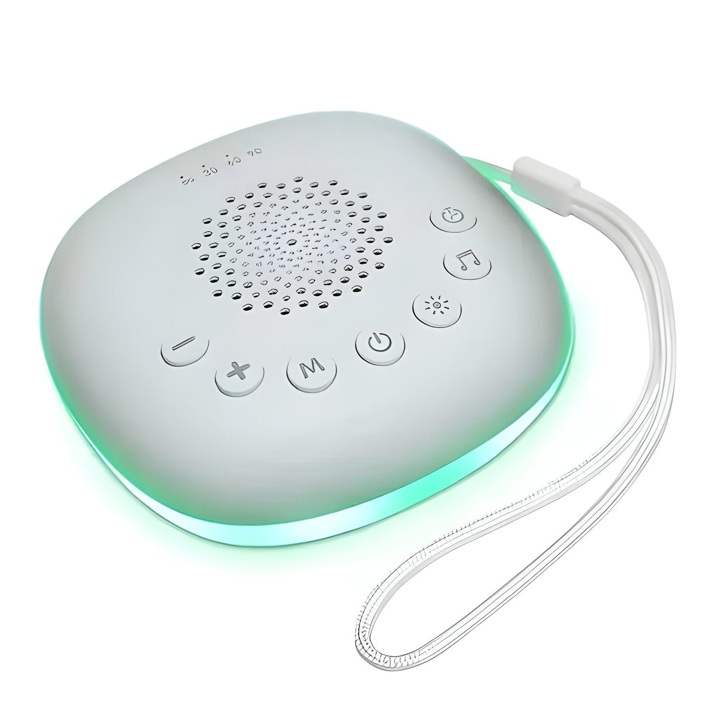 Portable Sound Machine with Night Light and Soothing Sounds