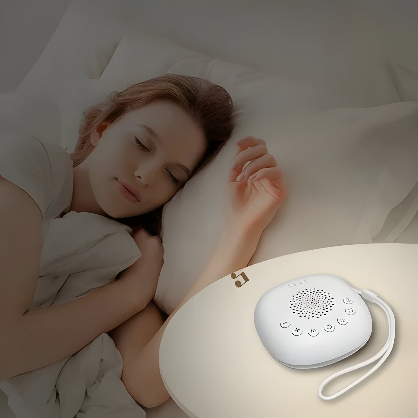 Portable Sound Machine with Night Light and Soothing Sounds