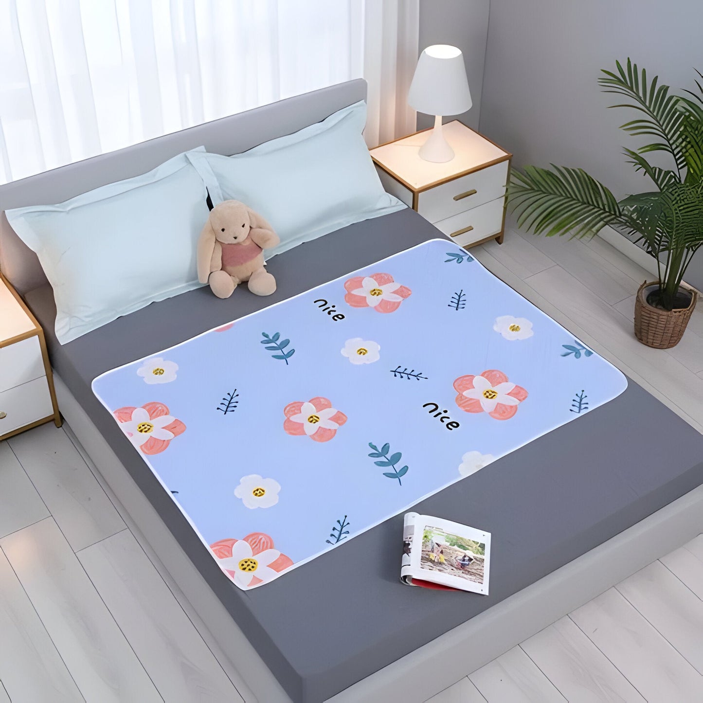 Waterproof Bed Mattress Cover with Breathable Four Layer Protection