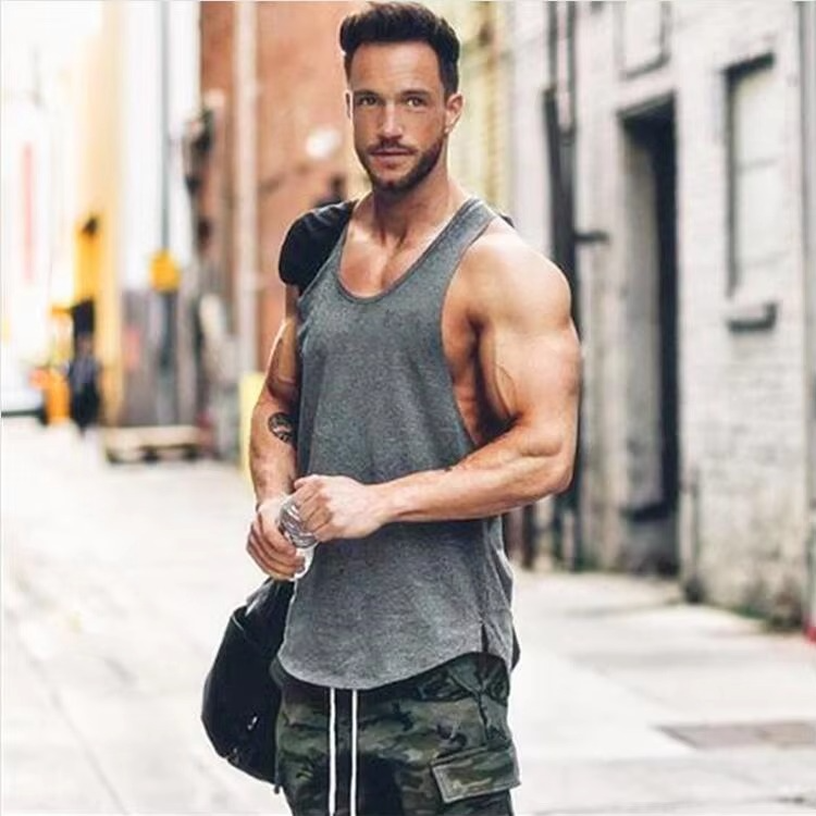 Men's Lightweight Athletic Sleeveless Gym Vest - Hehif