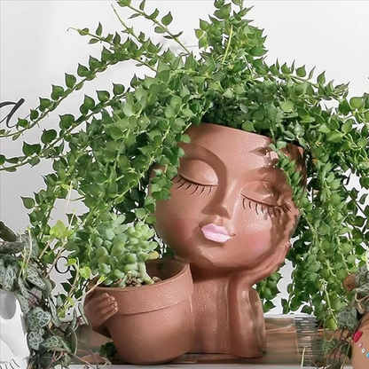 Stylish Double Sided Planter Pots for Home and Garden - Hehif