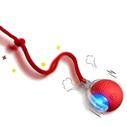 Interactive Cat Toy with Moving Tail and Rechargeable Battery