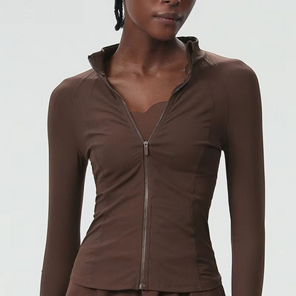 Women's Breathable Athletic Jacket with Long Sleeves