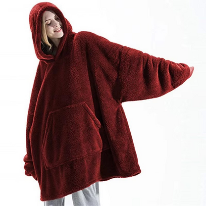 Cozy Large Throw Hooded Blanket for Him and Her