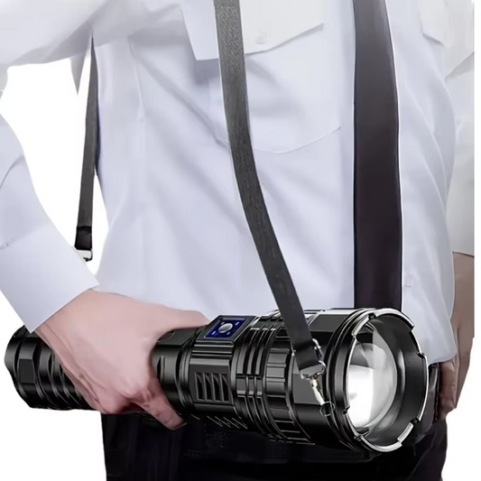 High Power Rechargeable LED Torch 10000 Lumens - Hehif