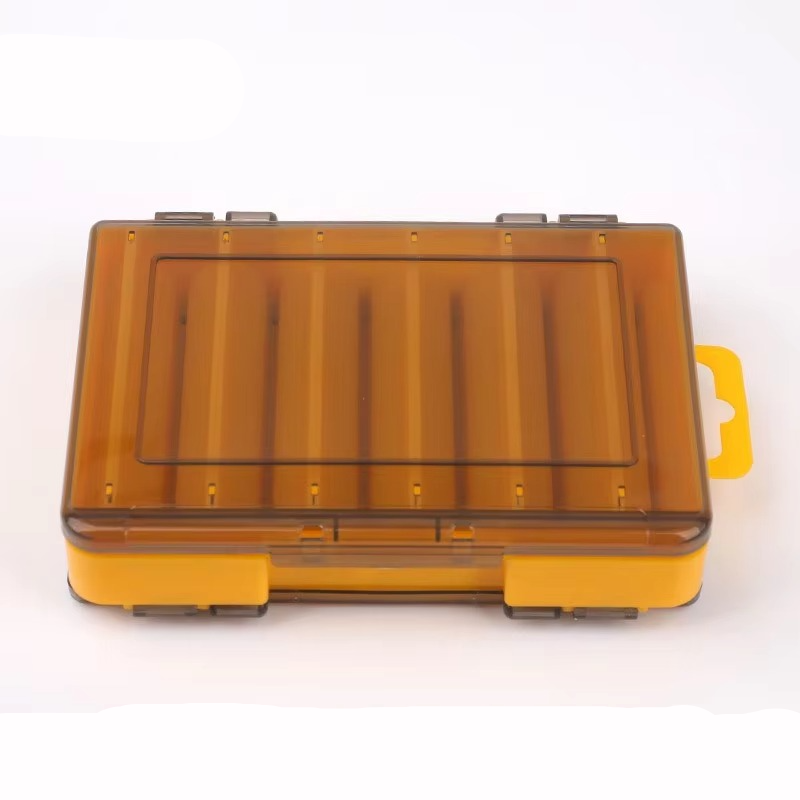 Compact Dual Layer Fishing Tackle Box with Clear View