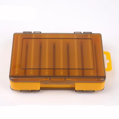 Compact Dual Layer Fishing Tackle Box with Clear View