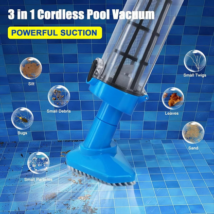Portable Pool Cleaner and Spa Vacuum for Small Pools