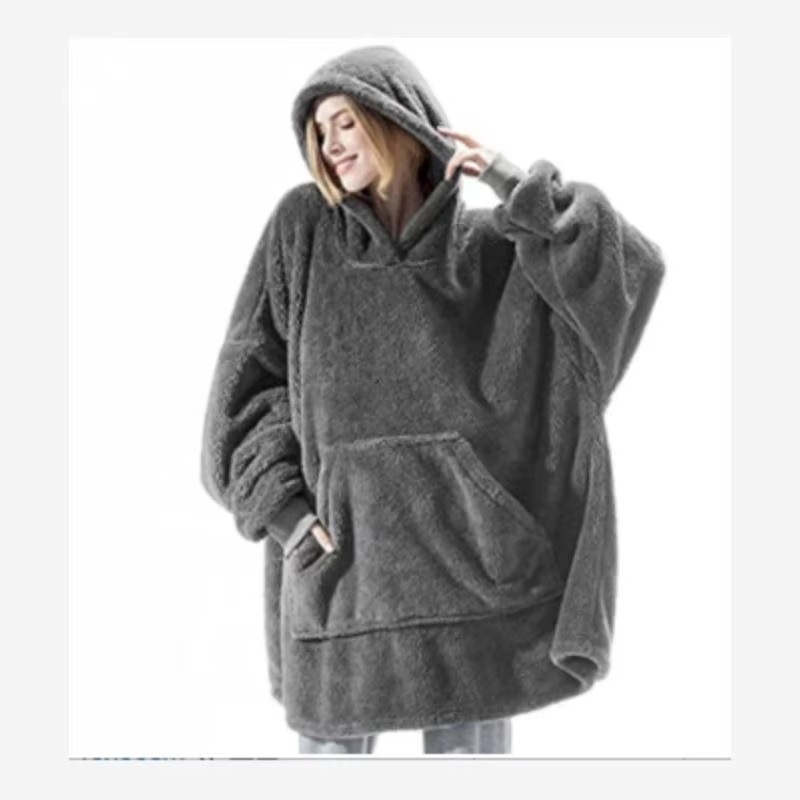 Cozy Large Throw Hooded Blanket for Him and Her