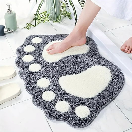 Soft Plush Bathroom Rug, Absorbent and Slip Resistant - Hehif