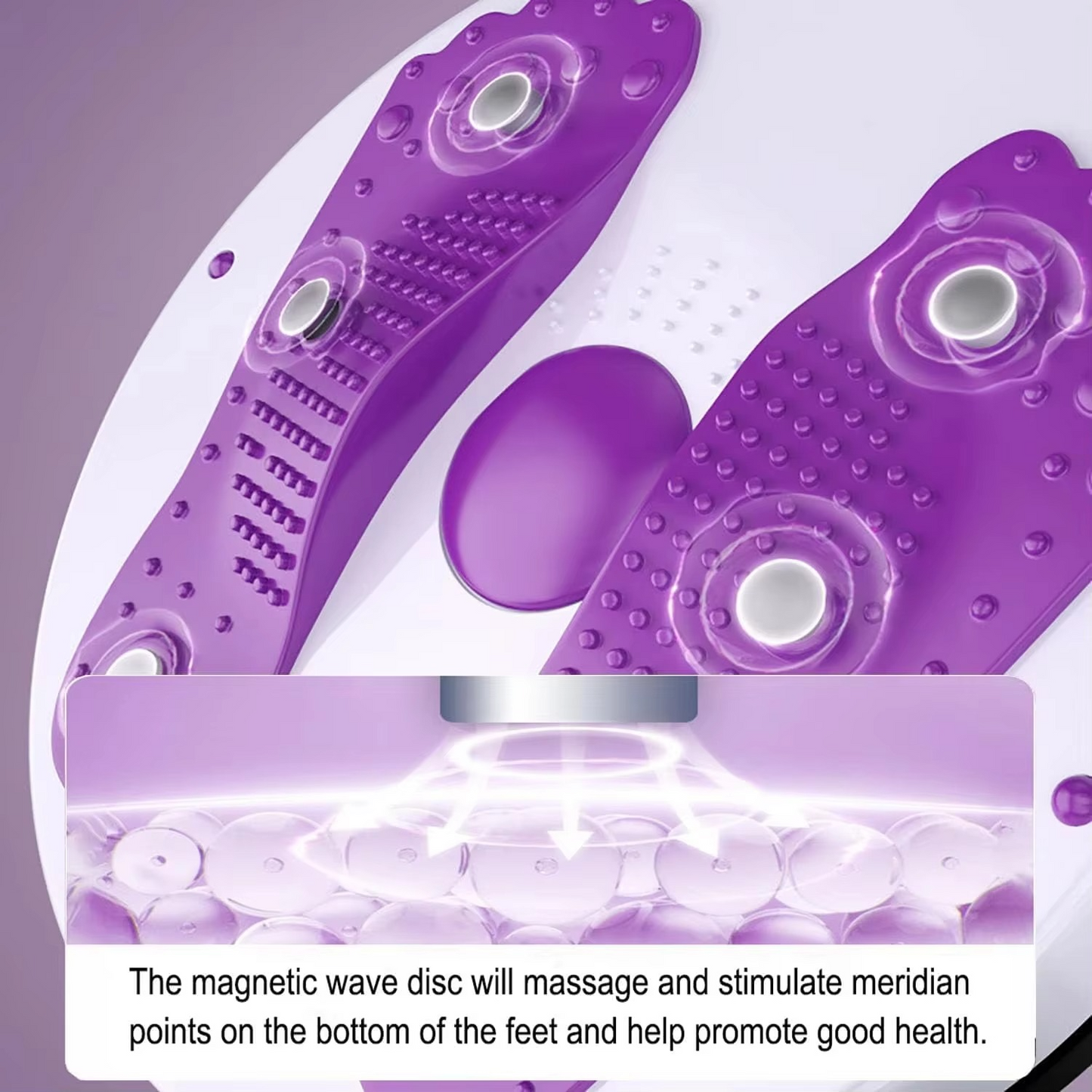 Heated Back Massage Waist Belt with Foot Roller