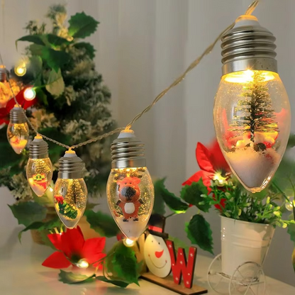 Indoor Outdoor Battery Operated Christmas Globe String Lights