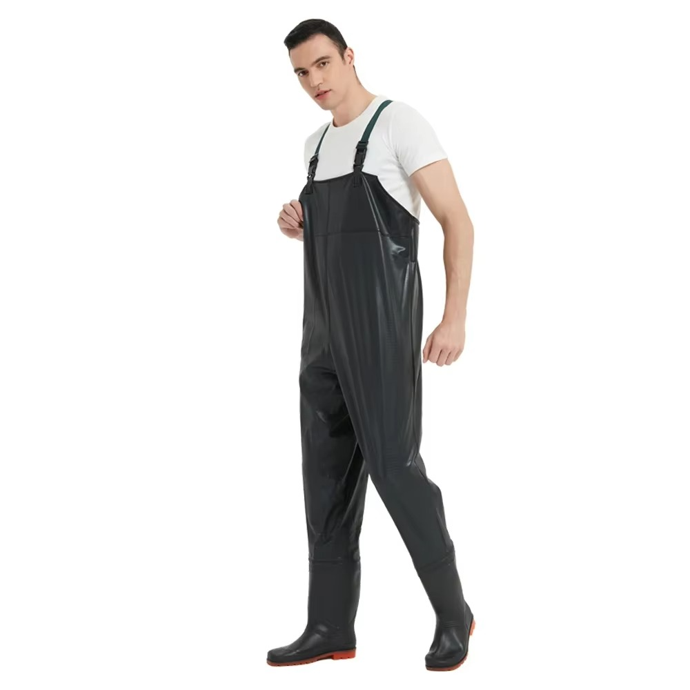Insulated Rubber Fishing Waders with Boots for Men and Women