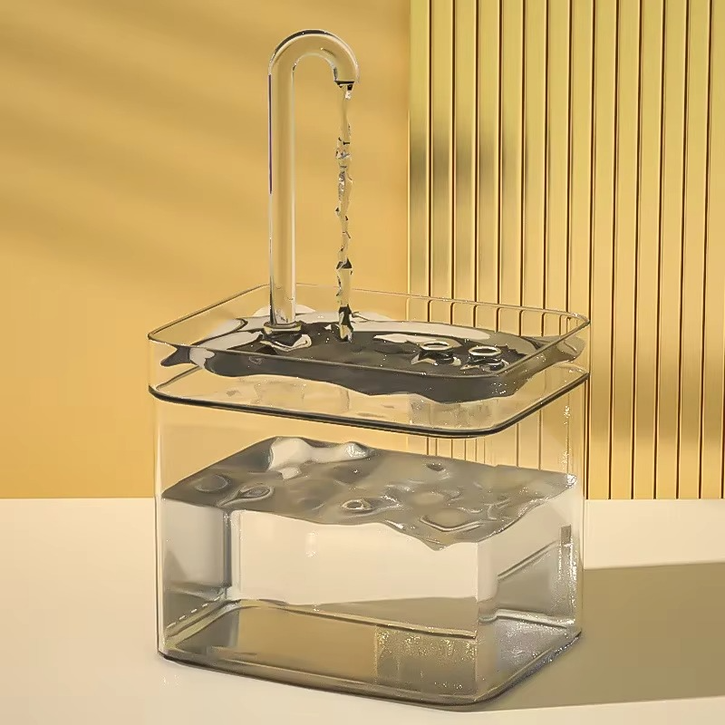 Pure Water Pet Fountain with Built-in Filter